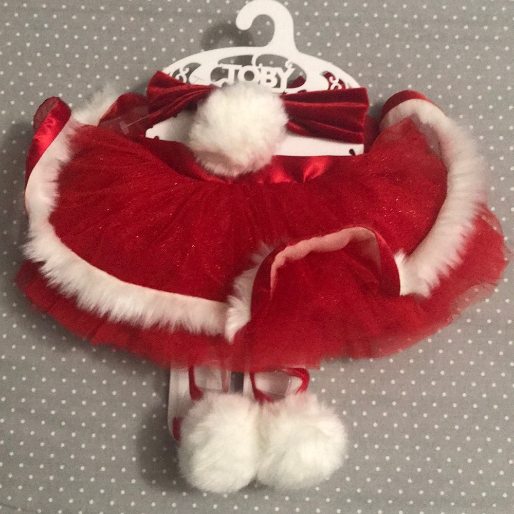 Christmas baby girl outfit -